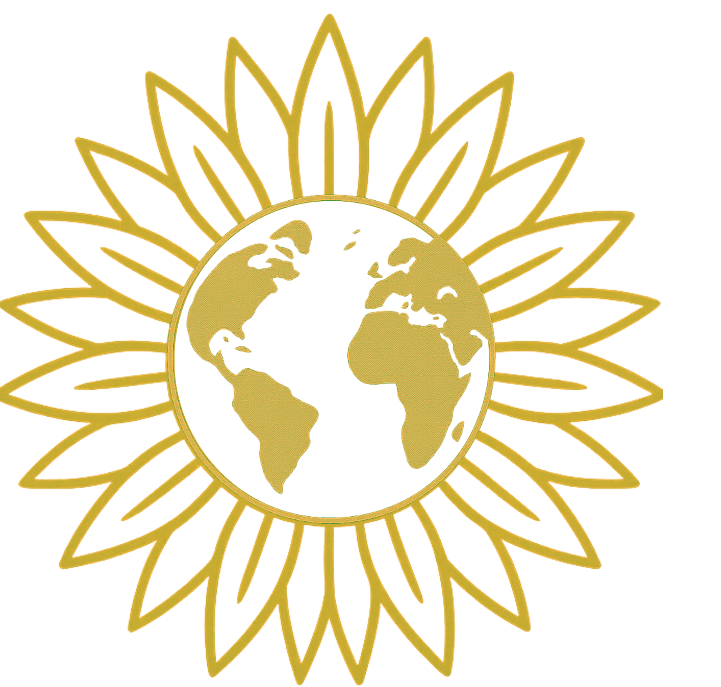 Sunflower globe symbol